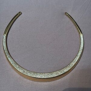 Michael Kors Gold and Crystal Choker Necklace
